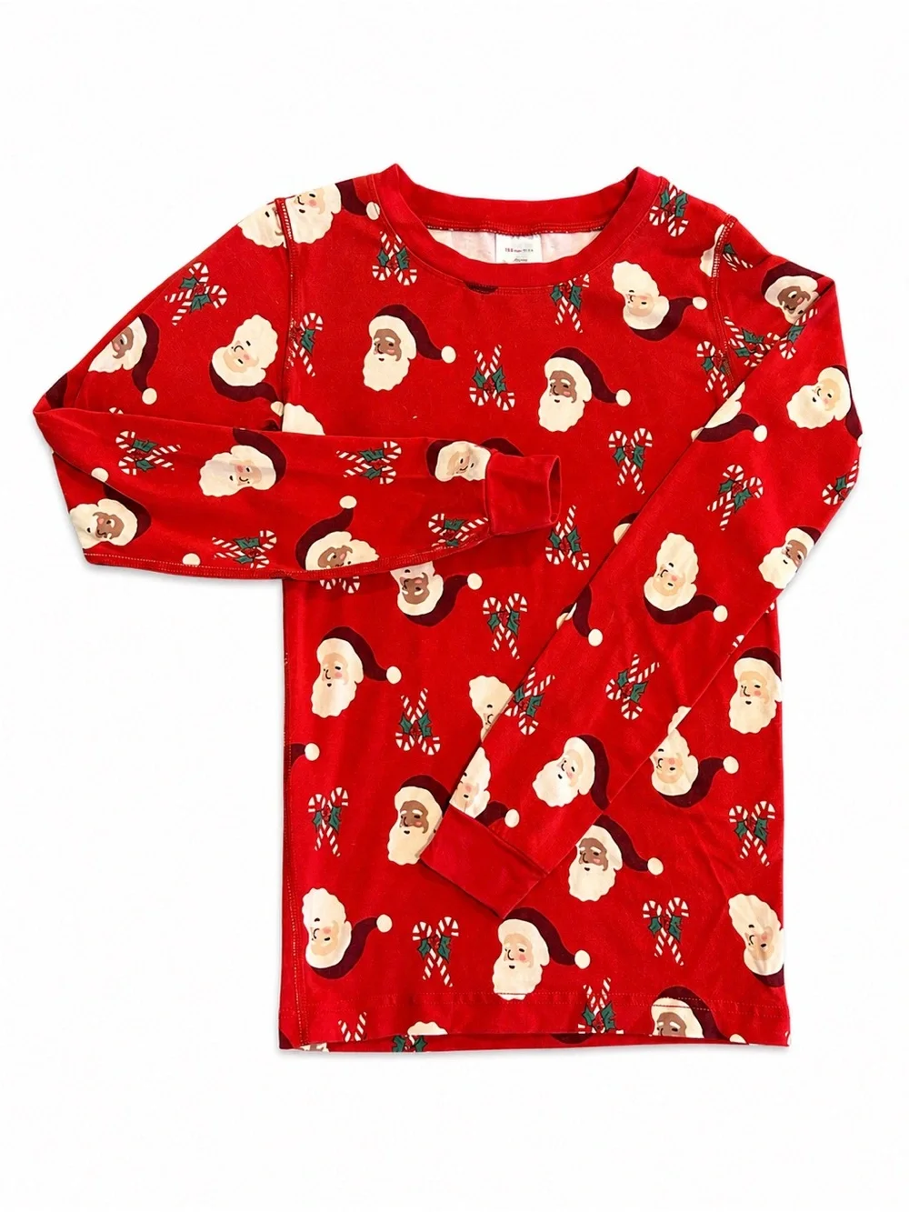 Hanna Andersson Santa Christmas Pajama Set Size 12 150cm Red Holiday PJs Unisex